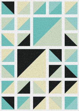 Soyut Geometrik Desen üretken hesaplama sanatı çizimi 