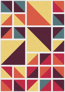 Soyut geometrik desen, sanat çizimi