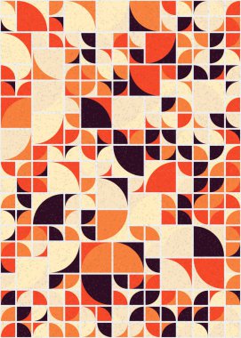 Soyut Geometrik Desen üretken hesaplama sanatı çizimi