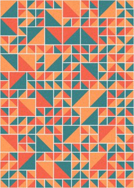 Soyut geometrik desen, sanat çizimi