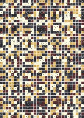 Soyut Geometrik Desen üretken hesaplama sanatı çizimi