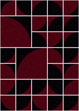 Soyut Geometrik Desen üretken hesaplama sanatı çizimi