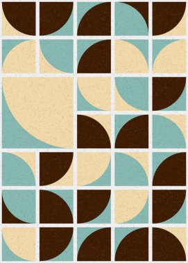 Soyut Geometrik Desen üretken hesaplama sanatı çizimi