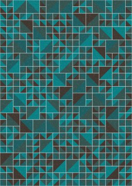 Soyut Geometrik Desen üretken hesaplama sanatı çizimi