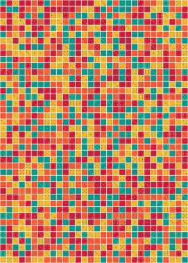 Soyut Geometrik Desen üretken hesaplama sanatı çizimi