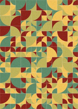 Soyut Geometrik Desen üretken hesaplama sanatı çizimi