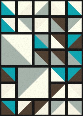 Soyut Geometrik Desen üretken hesaplama sanatı çizimi