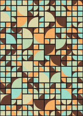 Soyut Geometrik Desen üretken hesaplama sanatı çizimi