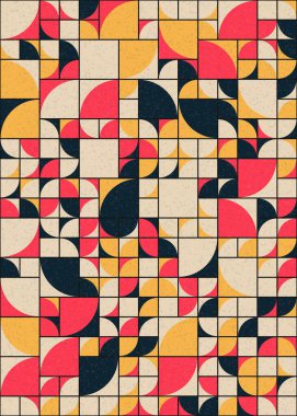 Soyut Geometrik Desen üretken hesaplama sanatı çizimi