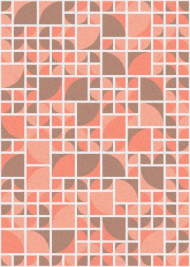 Soyut Geometrik Desen üretken hesaplama sanatı çizimi