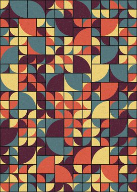 Soyut Geometrik Desen üretken hesaplama sanatı çizimi