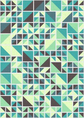 Soyut Geometrik Desen üretken hesaplama sanatı çizimi 