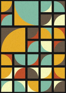 Soyut geometrik desen, sanat çizimi