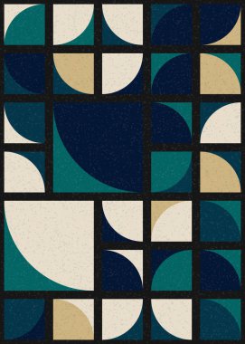 Soyut Geometrik Desen üretken hesaplama sanatı çizimi