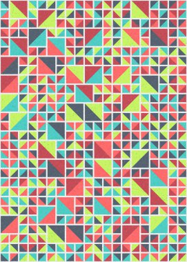 Soyut geometrik desen, sanat çizimi