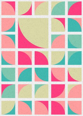 Soyut Geometrik Desen üretken hesaplama sanatı çizimi