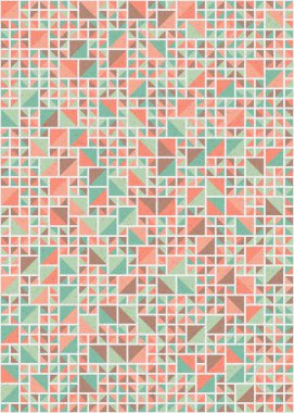 Soyut Geometrik Desen üretken hesaplama sanatı çizimi