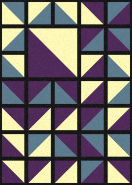 Soyut Geometrik Desen üretken hesaplama sanatı çizimi