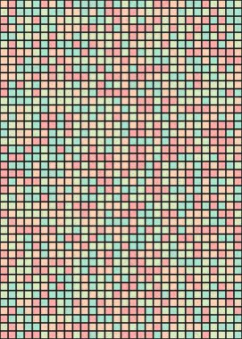 Soyut Geometrik Desen üretken hesaplama sanatı çizimi