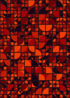 Soyut geometrik desen, sanat çizimi