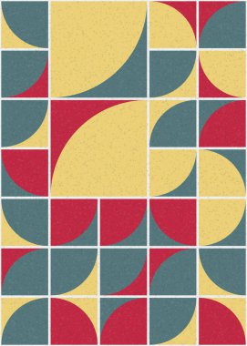 Soyut Geometrik Desen üretken hesaplama sanatı çizimi