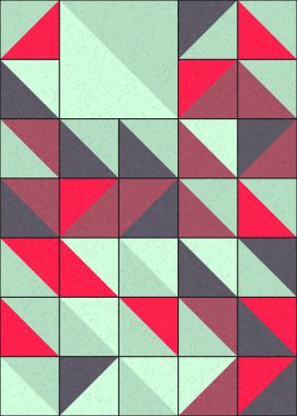 Soyut Geometrik Desen üretken hesaplama sanatı çizimi