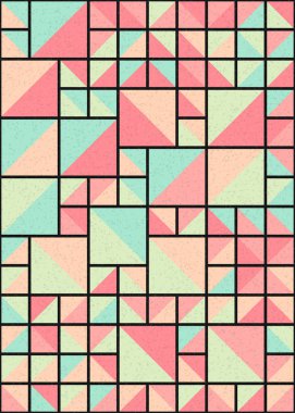 Soyut geometrik desen, sanat çizimi