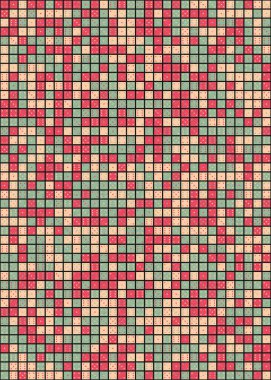 Soyut Geometrik Desen üretken hesaplama sanatı çizimi