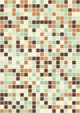 Soyut Geometrik Desen üretken hesaplama sanatı çizimi