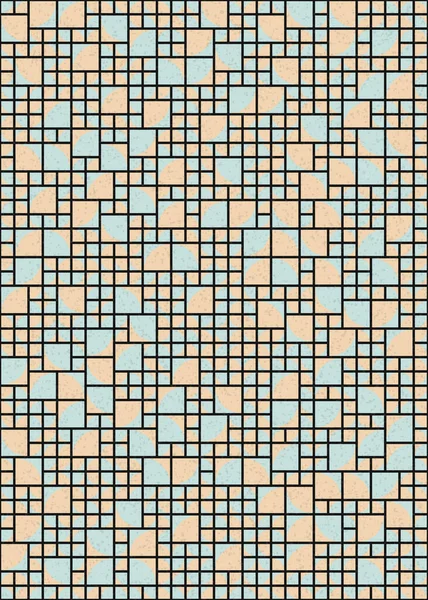 Abstract Geometrische Patroon Generatieve Computationele Kunst Illustratie — Stockvector