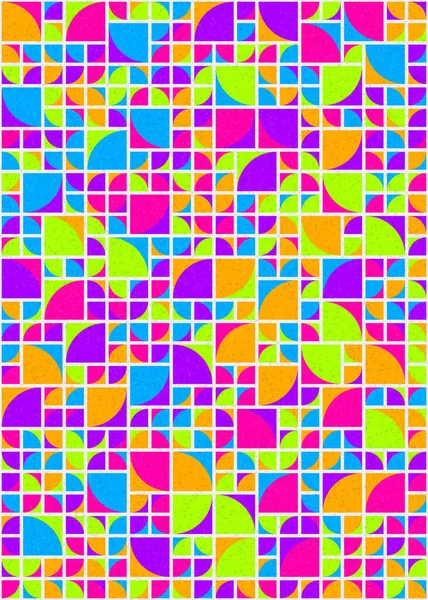 Abstract Geometric Pattern Generative Computational Art Illustration — Stock Vector