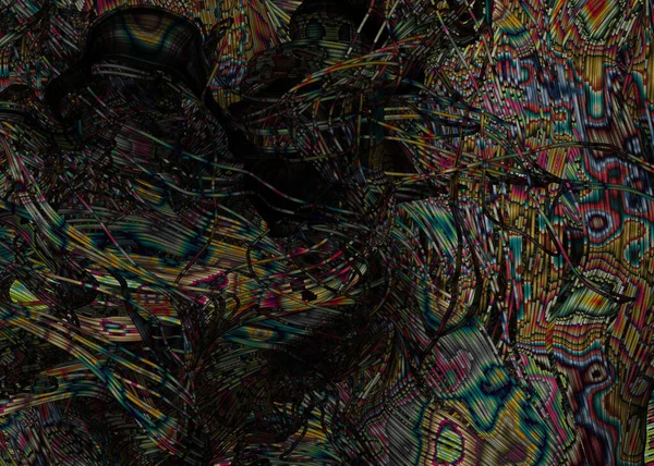 Abstract Perlin Noise Background Computational Generative Art Illustration — Fotografia de Stock