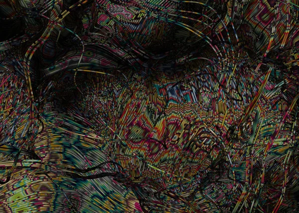 Abstract Perlin Noise Background Computational Generative Art Illustration — Fotografia de Stock
