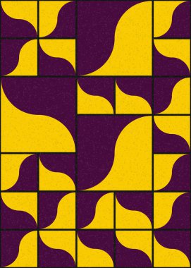 Soyut Geometrik Desen üretken hesaplama sanatı çizimi