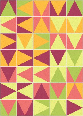 Soyut Geometrik Desen üretken hesaplama sanatı çizimi