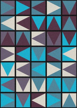 Soyut Geometrik Desen üretken hesaplama sanatı çizimi 