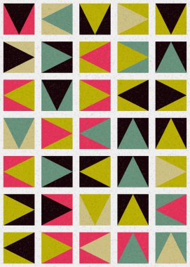 Soyut Geometrik Desen üretken hesaplama sanatı çizimi