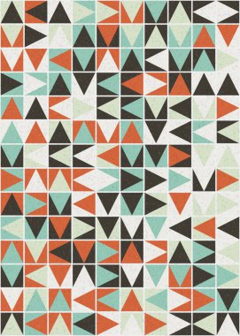 Soyut Geometrik Desen üretken hesaplama sanatı çizimi