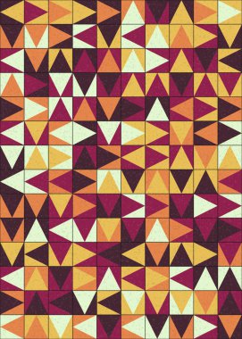 Soyut Geometrik Desen üretken hesaplama sanatı çizimi