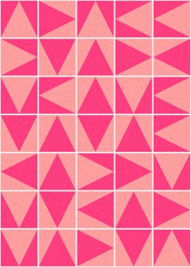 Soyut Geometrik Desen üretken hesaplama sanatı çizimi