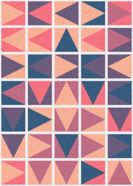 Soyut Geometrik Desen üretken hesaplama sanatı çizimi