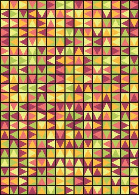 Soyut Geometrik Desen üretken hesaplama sanatı çizimi