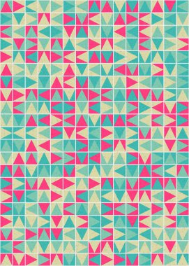 Soyut Geometrik Desen üretken hesaplama sanatı çizimi