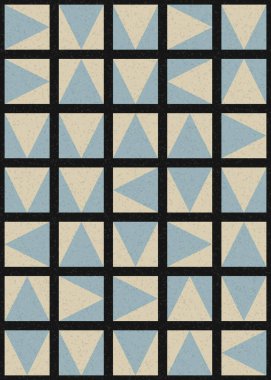 Soyut Geometrik Desen üretken hesaplama sanatı çizimi