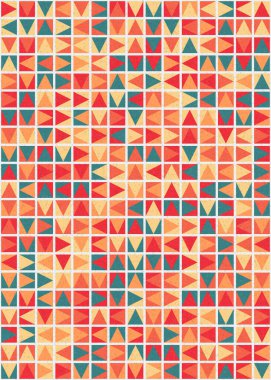 Soyut Geometrik Desen üretken hesaplama sanatı çizimi