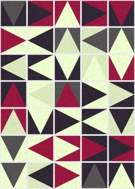 Soyut Geometrik Desen üretken hesaplama sanatı çizimi