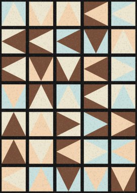 Soyut Geometrik Desen üretken hesaplama sanatı çizimi