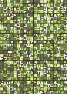 Soyut Geometrik Desen üretken hesaplama sanatı çizimi