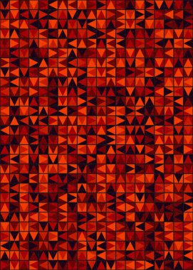 Soyut Geometrik Desen üretken hesaplama sanatı çizimi