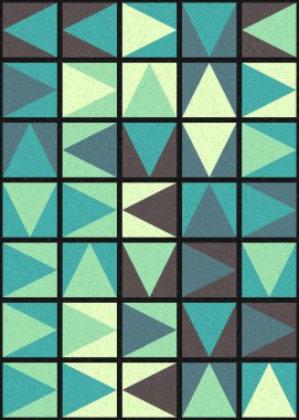 Soyut Geometrik Desen üretken hesaplama sanatı çizimi